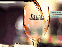 Tablet Screenshot of devinewinesandspirits.com